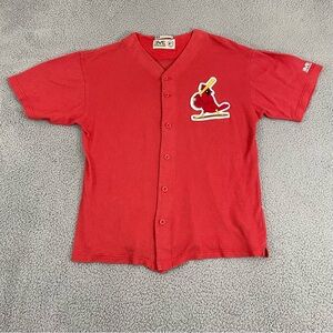 VTG St.Louis Cardinals Mirage Jersey Men M Red Knit 90s MLB